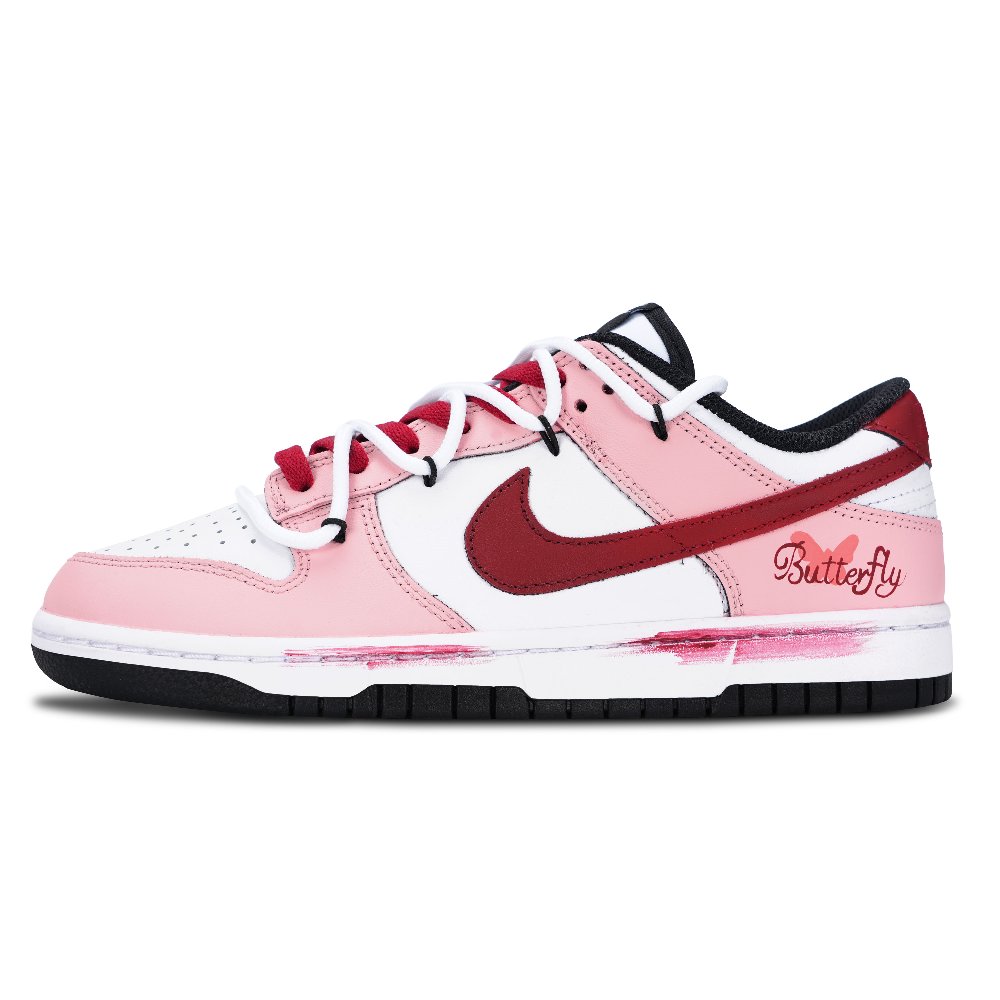 Nike Dunk Low Top Skateboard Shoes Women's Pink