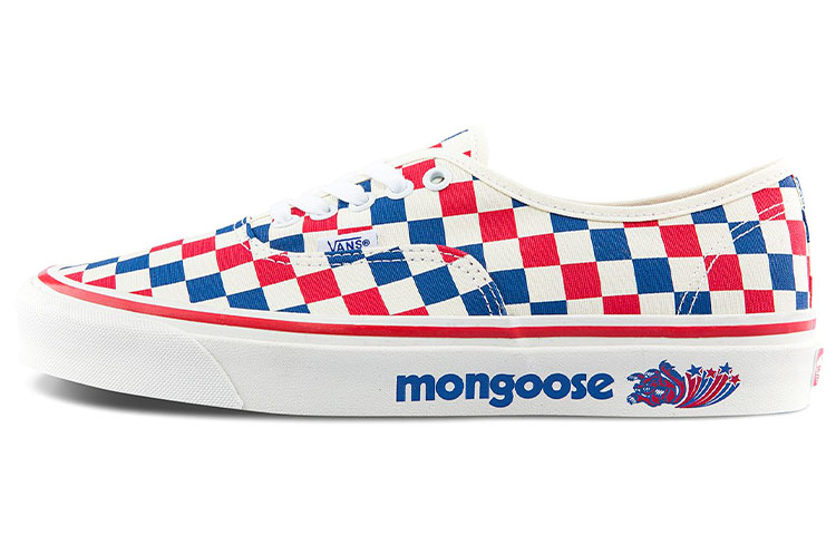Authentic Our Legends X Vans 44 Dx 'Mongoose Red Blue Checkerboard'