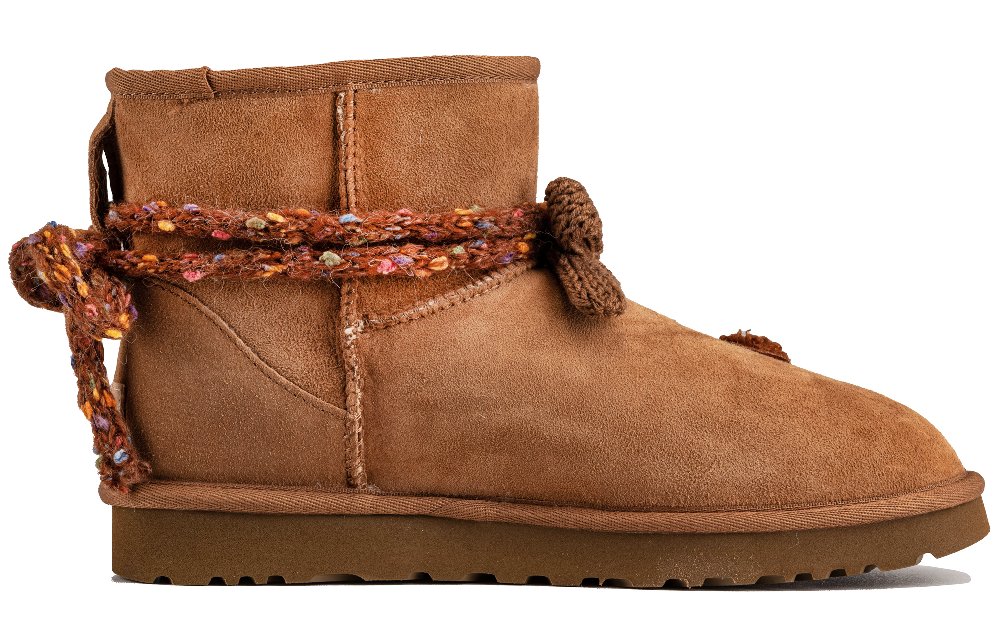 UGG CLASSIC MINI Warm And Wear-Resistant Short Snow Boots Women's Light Brown