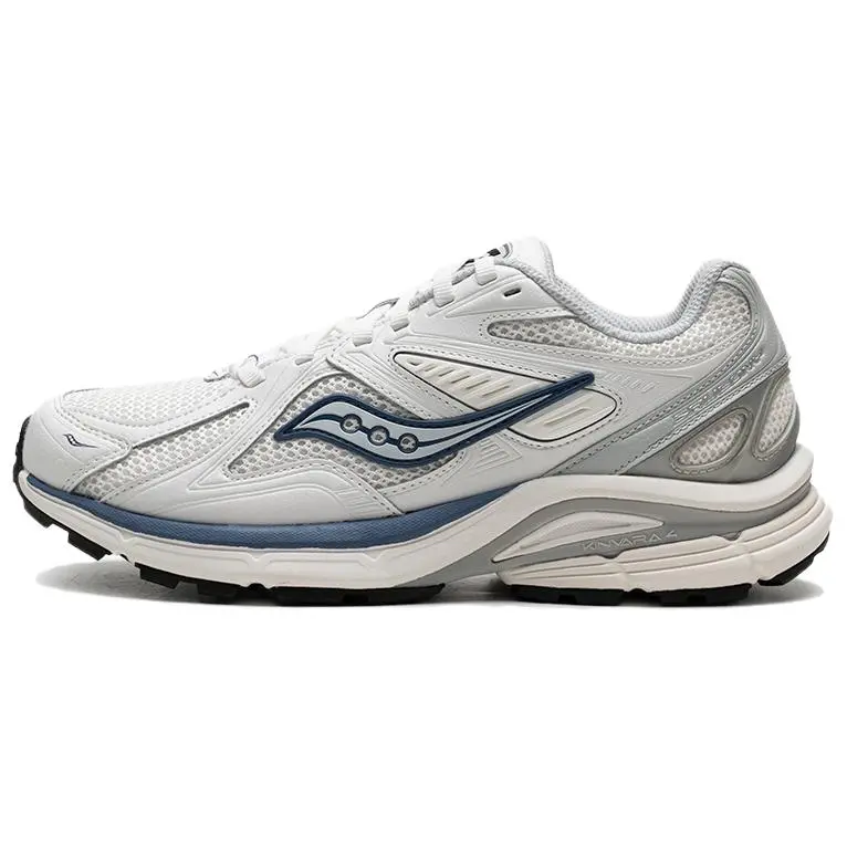 Saucony Kinvara Elite 4 Anti Slip Wear Resistant Low Top Casual Shoes Unisex White Blue