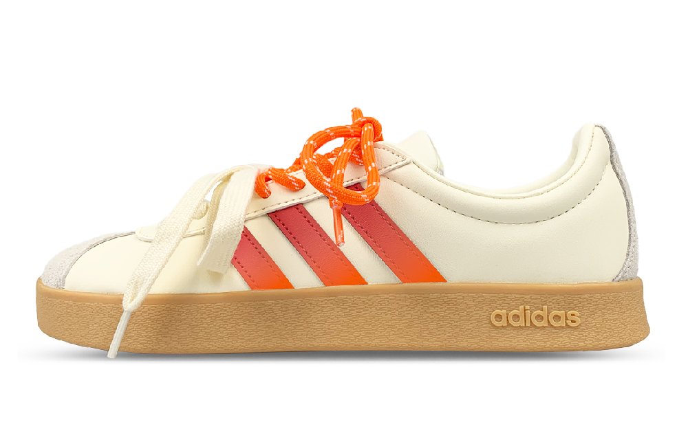 Adidas VL COURT 2.0 Low Top Skateboard Shoes Unisex Orange Red White