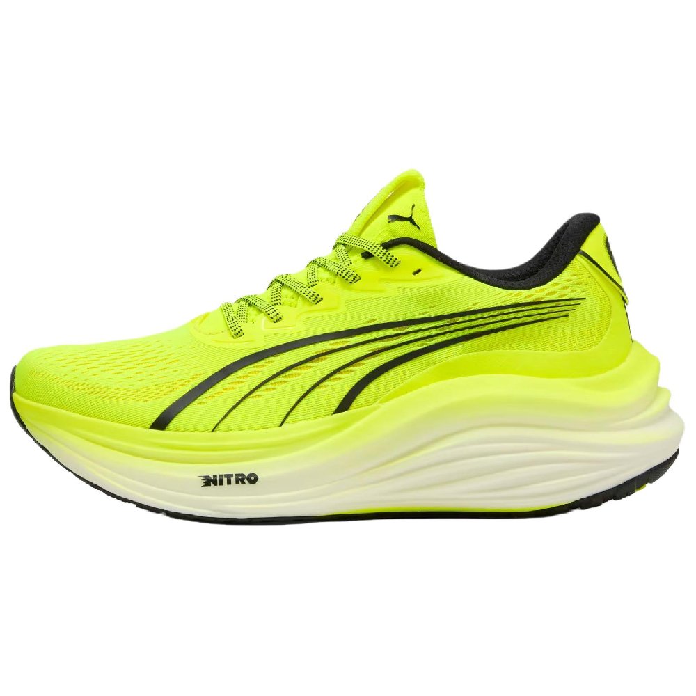PUMA MagMax NITRO™ Anti Slip Wear Resistant Low Top Casual Running Shoes Men's Yellow Black