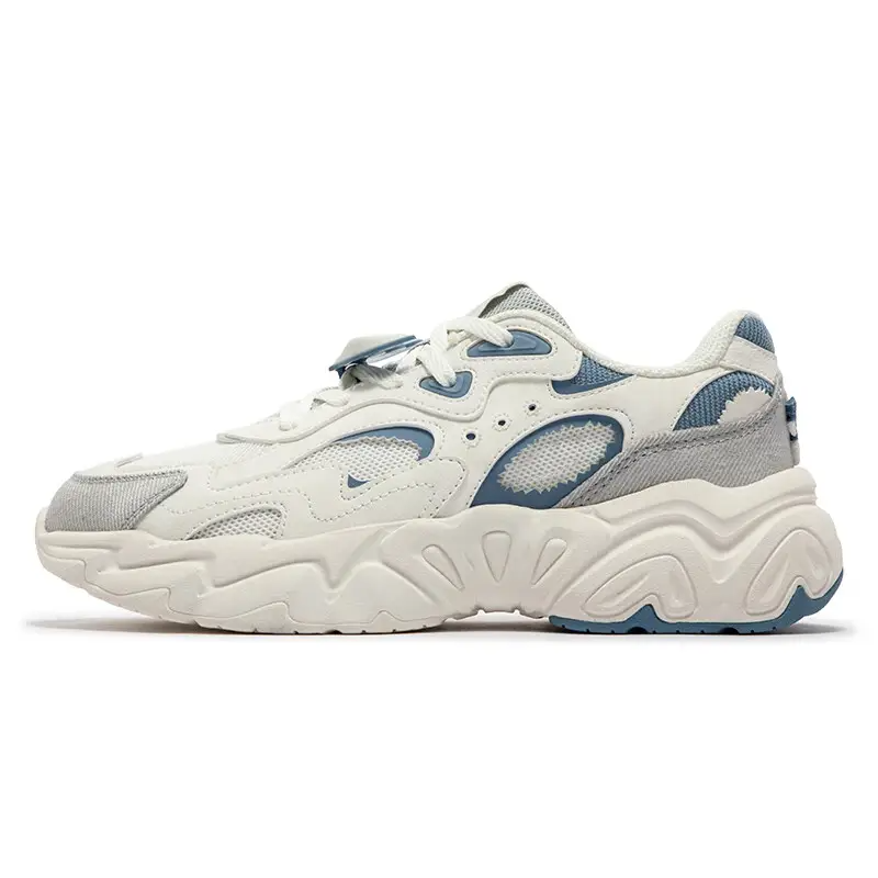 361° Cushioning Wear-Resistant Low-Top Chunky Sneakers Women's White Blue