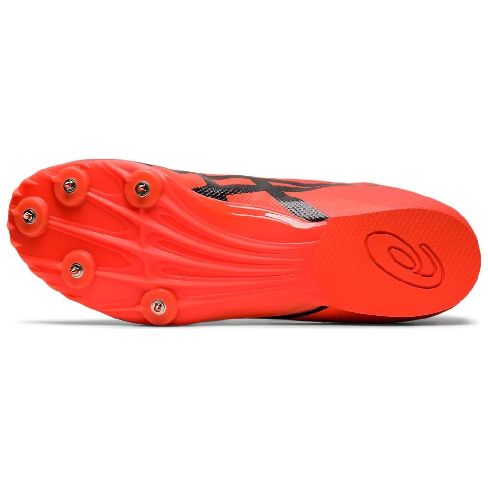 Asics Hyper MD 7 Anti Slip Wear Resistant Low Top Training Running Shoes Unisex Orange Red