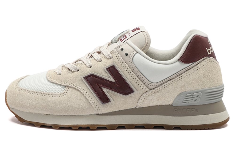 New Balance NB 574 Low-Top Running Shoes Women's Burgundy
