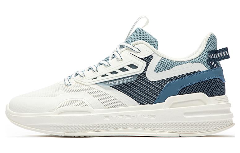 361° Anti-Slip Wear-Resistant Low-Top Casual Shoes Men's White Blue