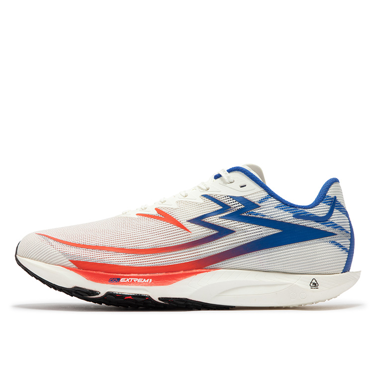 361° Cushioned Slip-Resistant Abrasion-Resistant Breathable Low-Top Training Running Shoes Unisex Numbers Blue