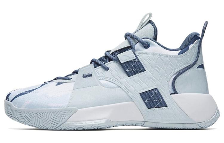 Anta Speedy 2 Generations Cushioning Wear-Resistant Mid-Top Basketball Shoes Men's Light Dusty Gray
