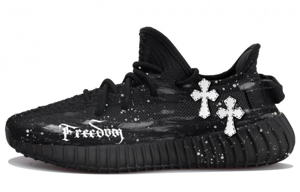 Adidas Originals Yeezy Boost 350 V2 Low Top Casual Shoes Unisex Black White