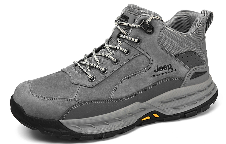 Jeep Mid Top Outdoor Shoes Men's Gray купить в интернет-магазине Yoocart с быстрой доставкой по России.