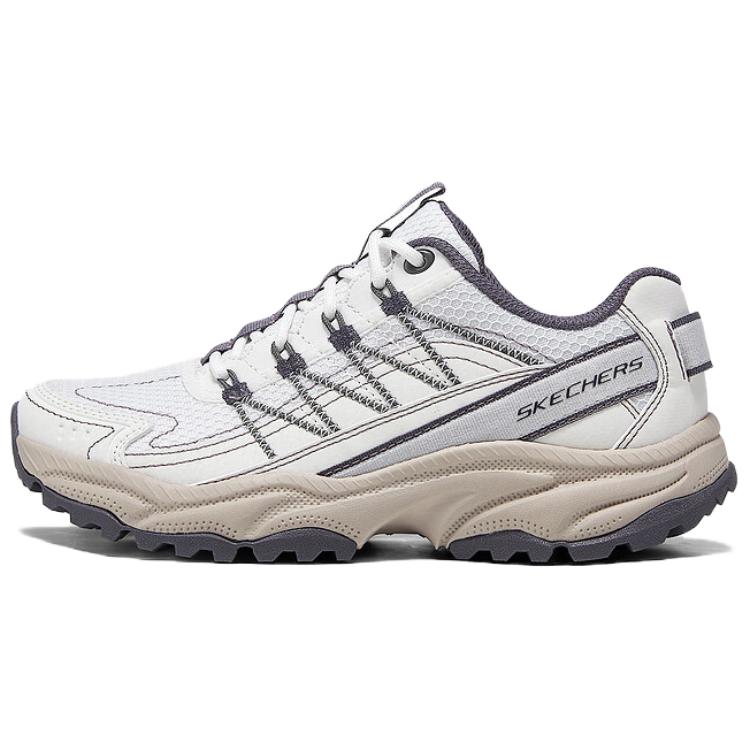 Skechers OUTDOOR WOMENS Abrasion Resistant Rebound Lightweight Low Top Hiking Shoes Women's White Gray купить в интернет-магазине Yoocart с быстрой доставкой по России.