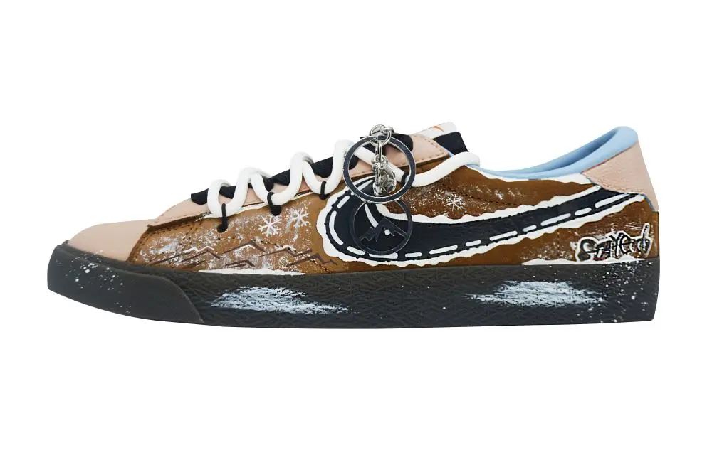 Nike Tennis Classic Old Order Abrasion Resistant Low top Skateboard Shoes Unisex Brown