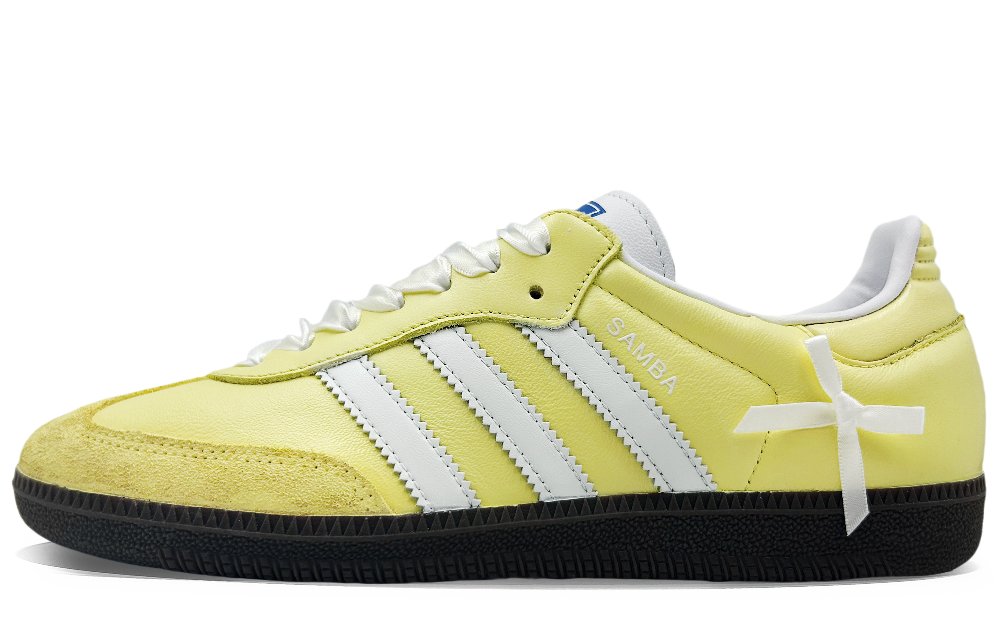 Adidas Originals SAMBA OG Lemon Summer Slip Resistant Low Top Skateboard Shoes Unisex Lemon