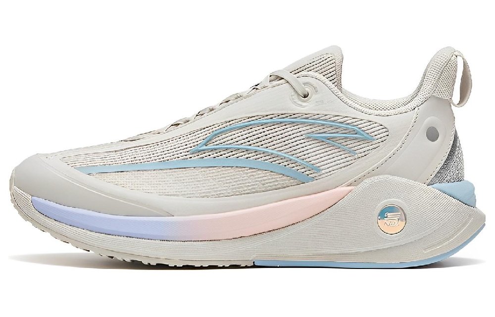 Anta C37 3.0 Anti-Slip And Wear-Resistant Breathable Low-Top Running Shoes Women's Gray Blue Pink