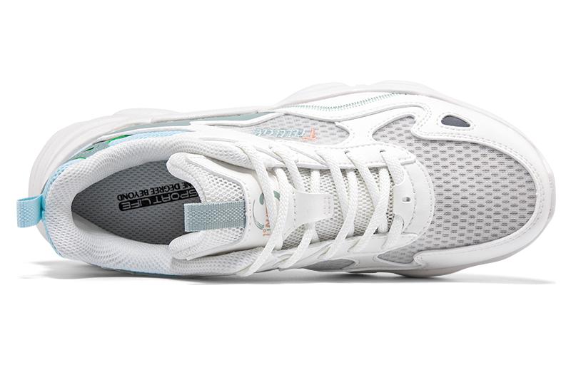 361° Anti-Slip And Wear-Resistant Lightweight Low-Top Sports Casual Shoes Women's White Green