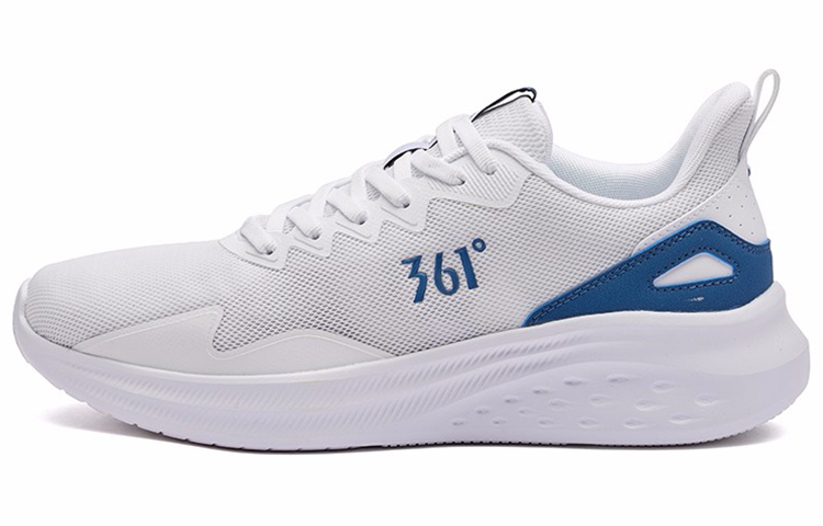361° Slip Resistant, Abrasion Resistant, Breathable, Lightweight Low Top Running Shoes Men's White Blue