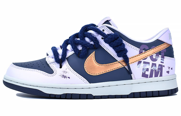 Nike Dunk Skateboard Shoes Women's Low-Top Purple