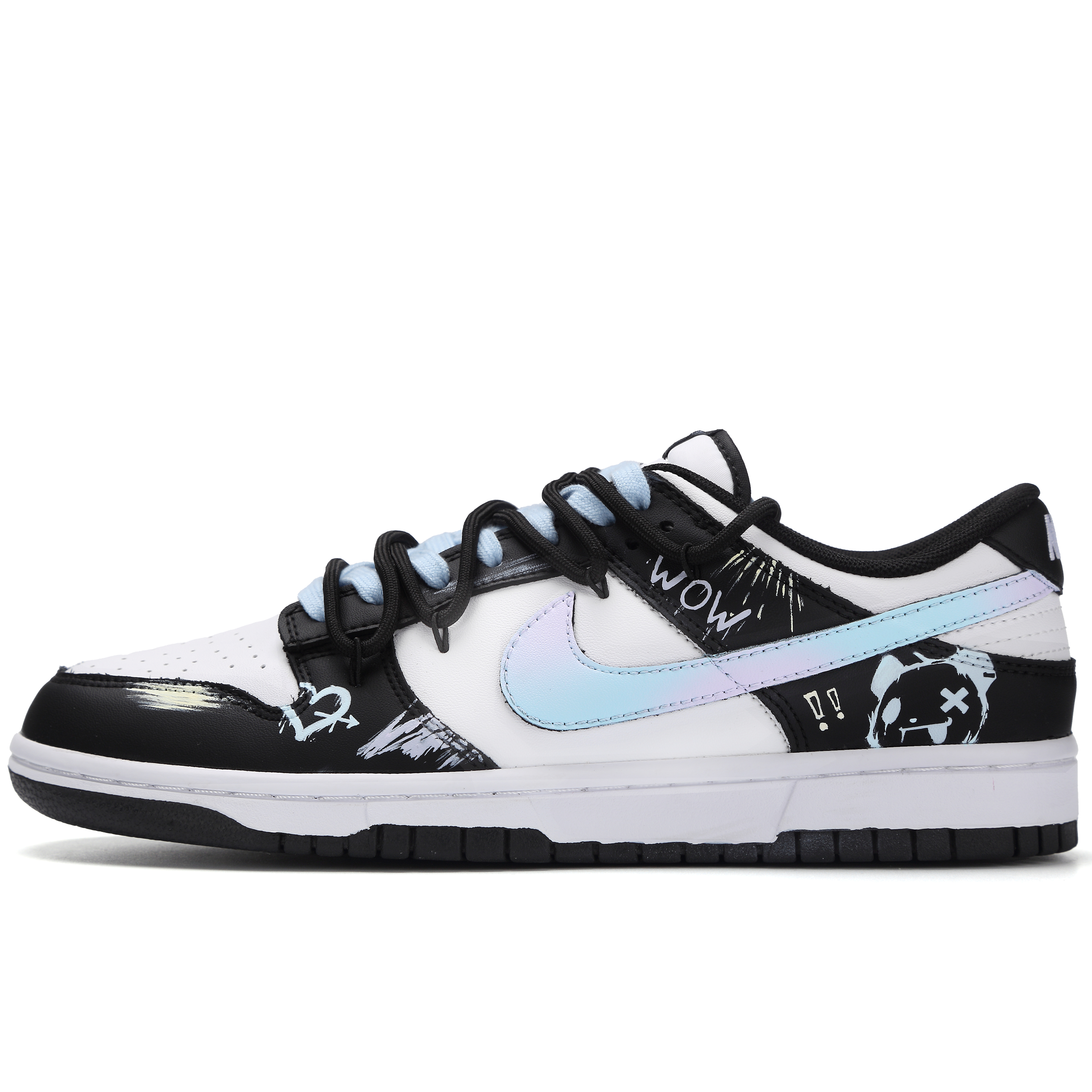 Nike Dunk Raging Bearbrick Abrasion Resistant Low Top Skateboard Shoes Men's Black Blue купить в интернет-магазине Yoocart с быстрой доставкой по России.