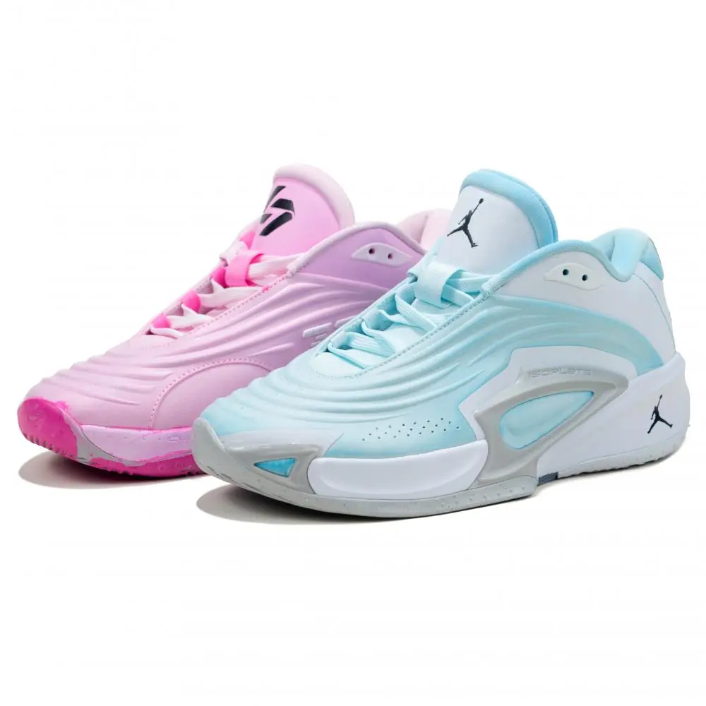 Jordan Luka 3 PF TEAM BANK Abrasion Resistant Low Top Basketball Shoes Men's Blue Pink