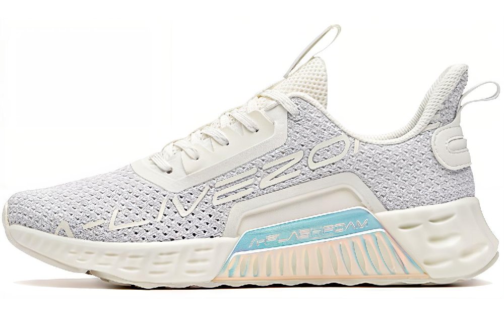 Anta Comprehensive Training Collection Cushioning Breathable Coverage Low-Top Training Shoes Women's Silver White