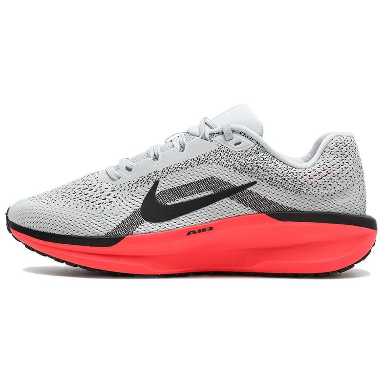 Nike AIR WINFLO 11 Cushioning And Breathable Low Top Running Shoes Men's Gray Red