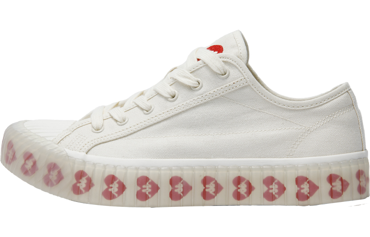 Kappa Low Top Canvas Shoes Unisex White
