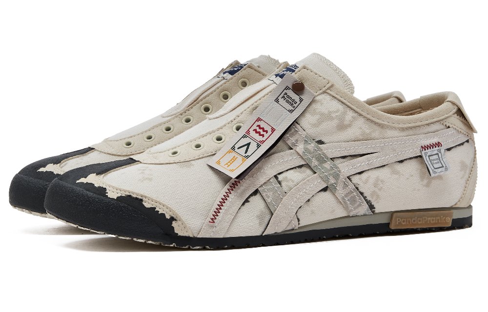 Onitsuka Tiger MEXICO 66 Casual Shoes Unisex Low Top Ecru \ Umber \ Black