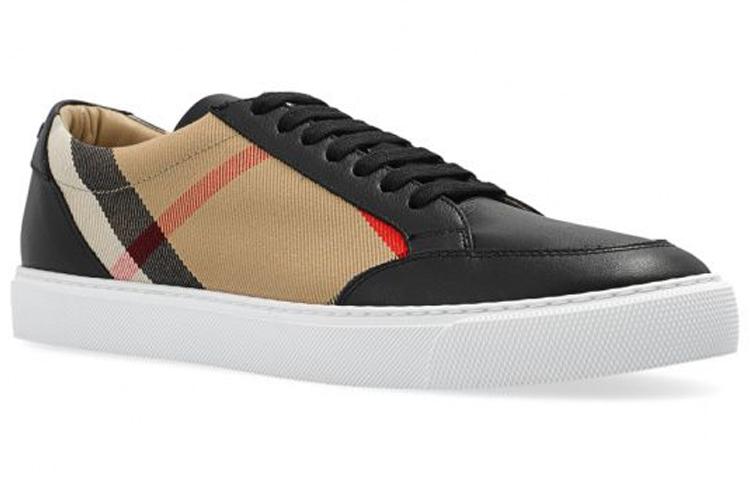 Burberry Low top Stylish Skateboarding Shoes Women's Black Beige Brown купить в интернет-магазине Yoocart с быстрой доставкой по России.