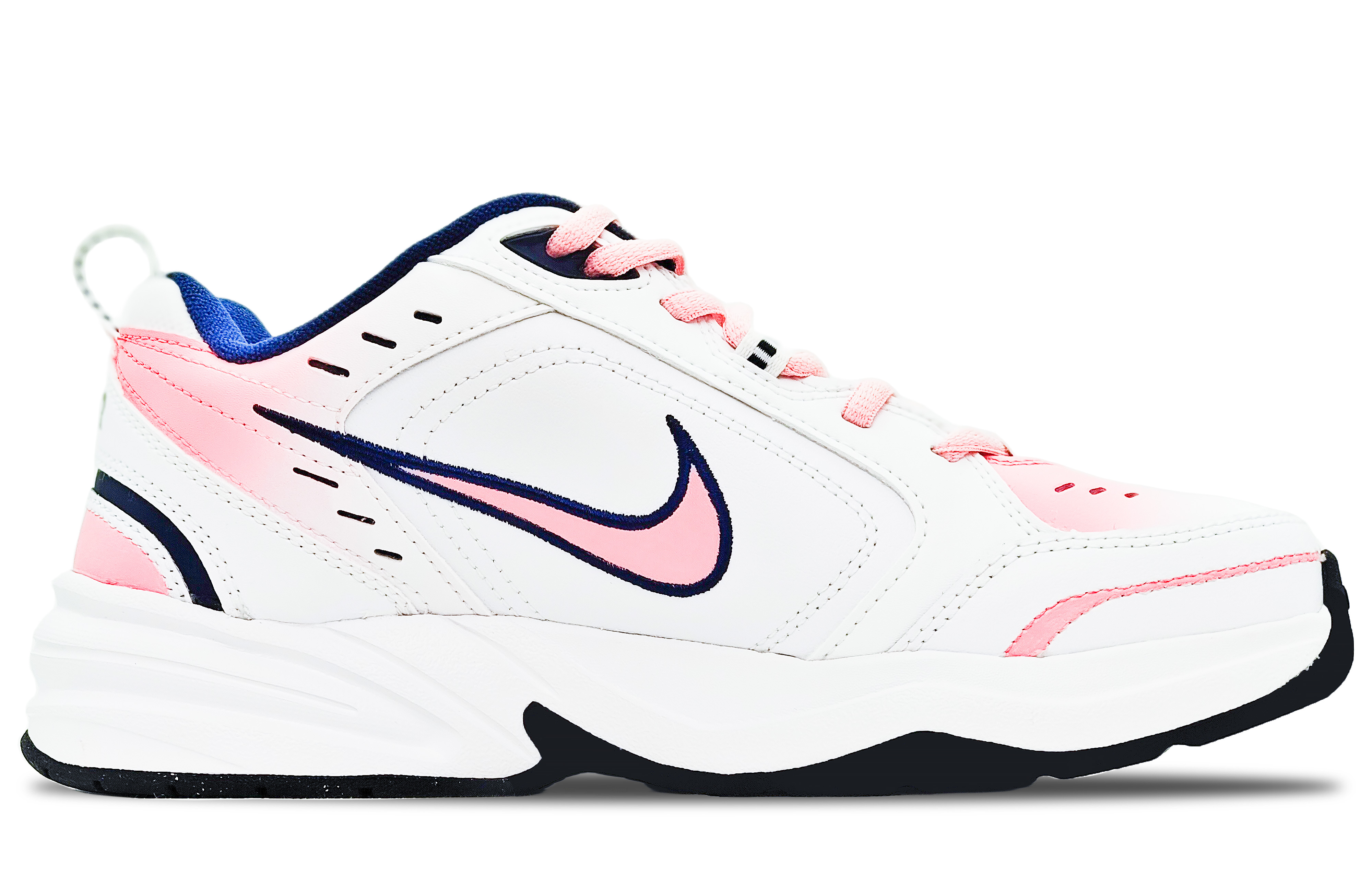 Nike Air Monarch 4 Anti-Slip And Wear-Resistant Height Increasing Low-Top Chunky Sneakers Women's Light Pink White купить в интернет-магазине Yoocart с быстрой доставкой по России.