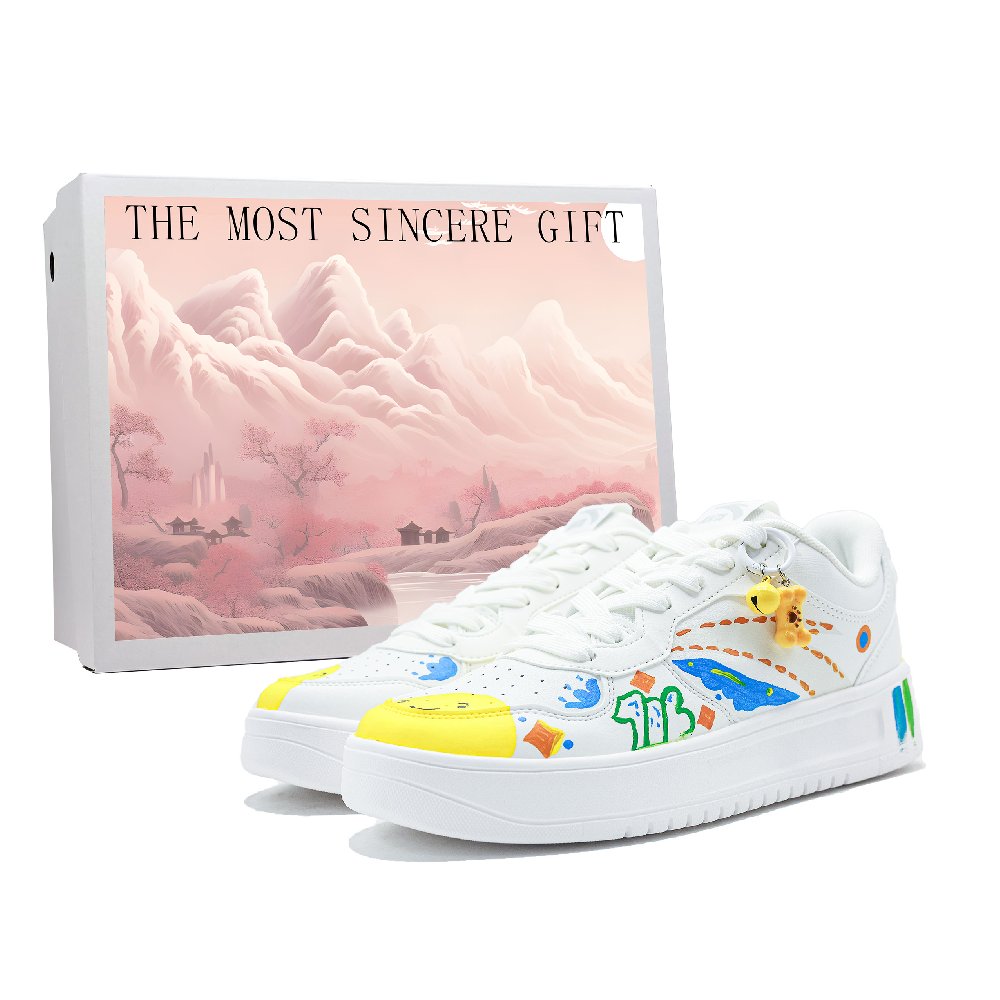 Anta Wear resistant And Lightweight Low Top Skateboard Shoes Women's White