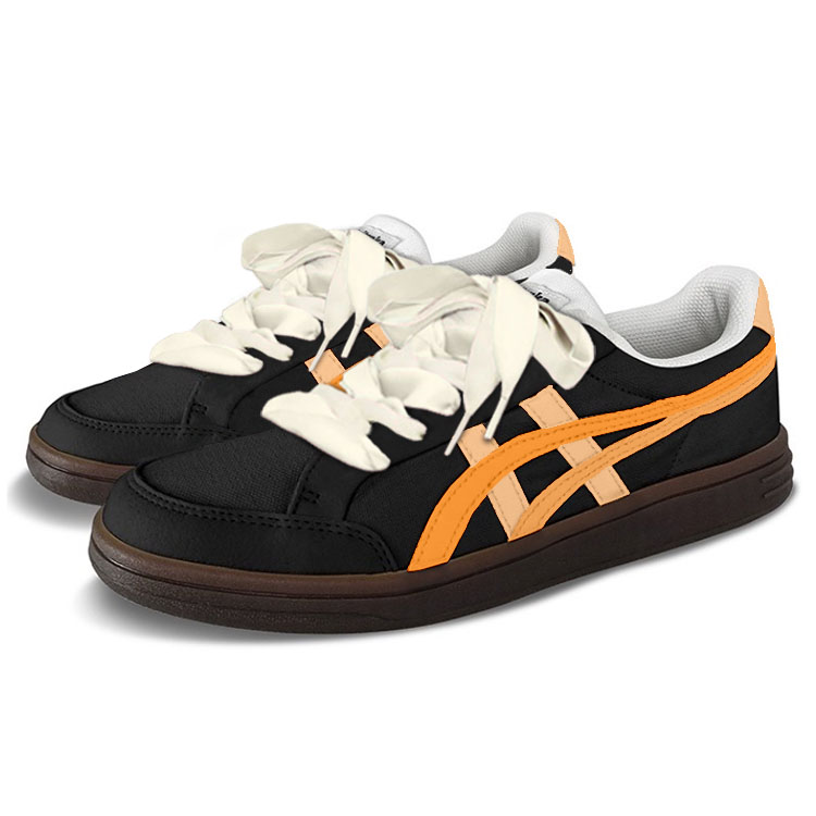 Onitsuka Tiger Advanti Low Top Skateboard Shoes Unisex Orange Black