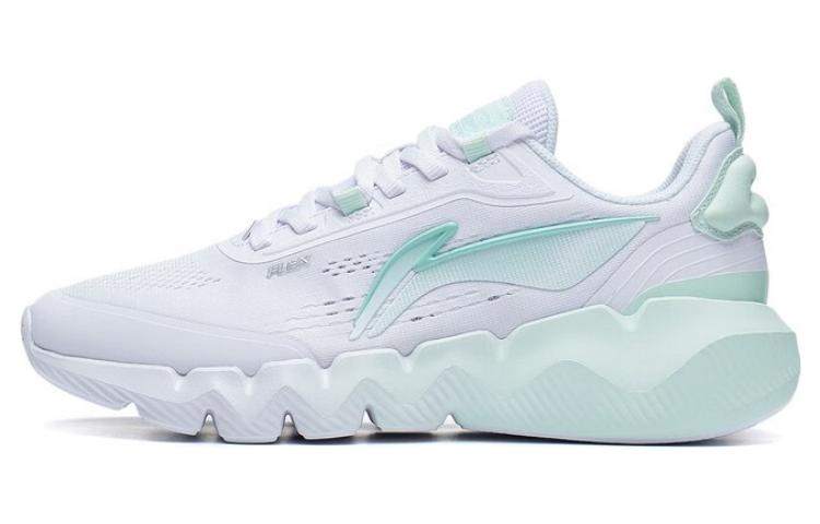 LiNing LN Fle Anti Slip Wear Resistant Low Top Sports Casual Shoes Women's White Cyan