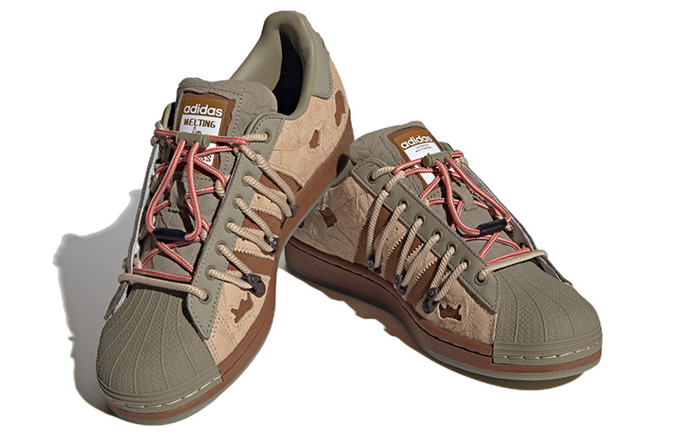 adidas originals Superstar X Melting Sadness Green Brown