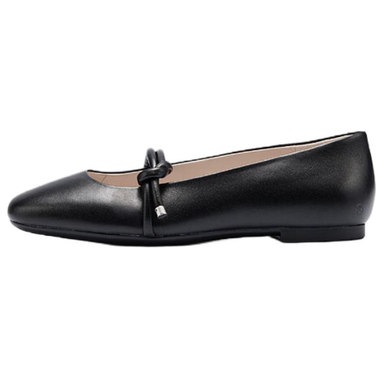 Ecco Dance Joy Collection Flat Mary Jane Shoes 1cm Women's Black