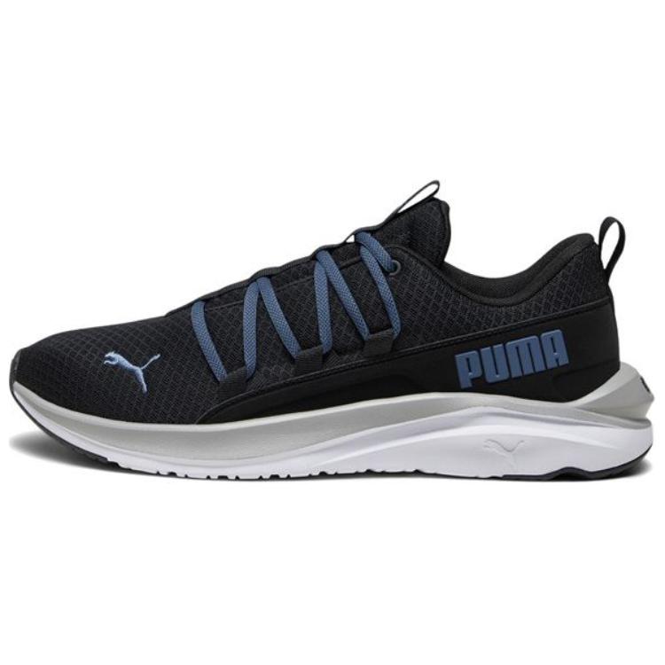 PUMA Softride One4all Shock Absorbers Slip Resistant Abrasion Resistant Low Top Casual Running Shoes Men's Black Blue