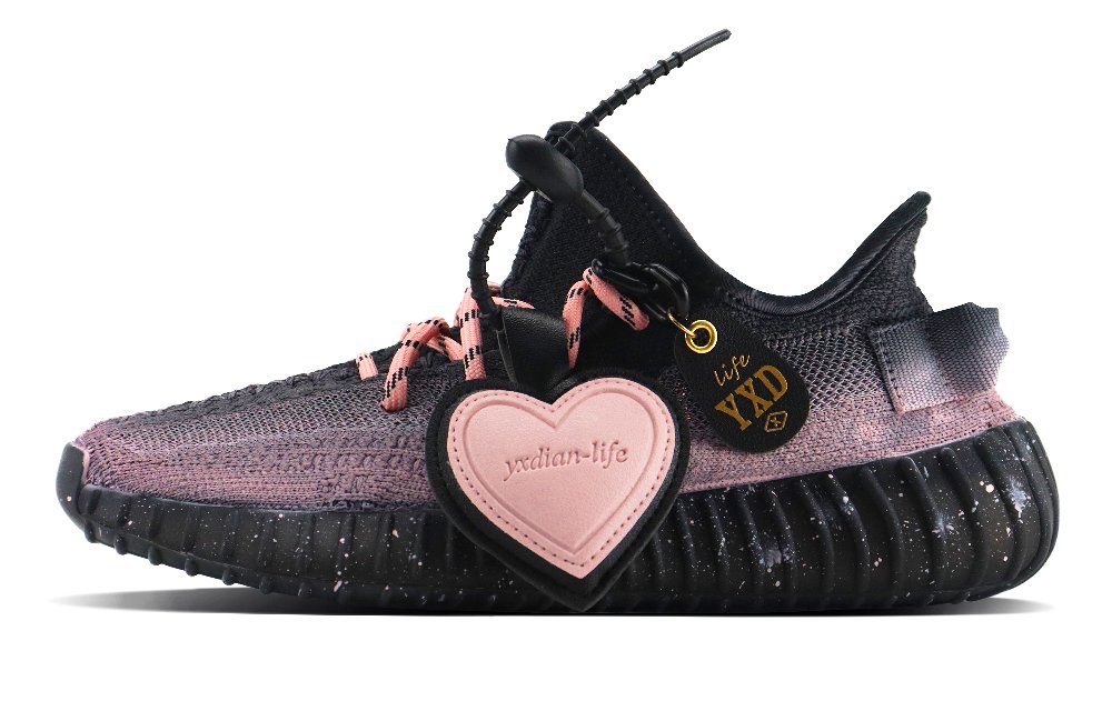 Adidas Originals Yeezy Boost 350 Low-Top Casual Shoes Unisex Black Pink