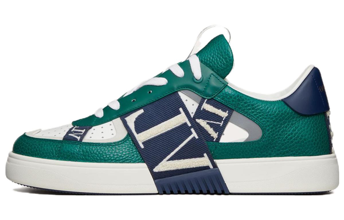 Valentino VL7N Low-Top Stylish Skateboarding Shoes Men's Blue White Green