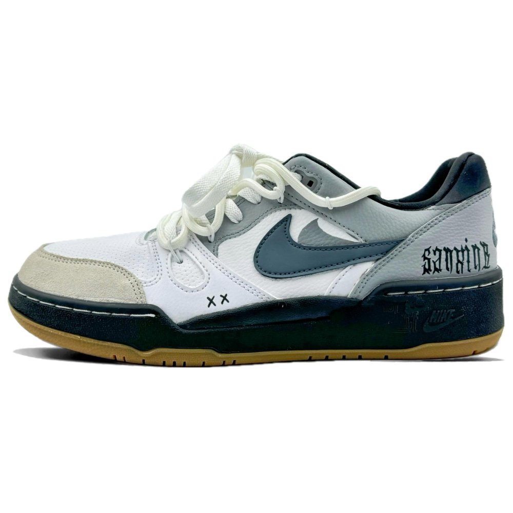 Nike Full Force Anti-Slip Wear-Resistant Low-Top Skateboard Shoes Men's Gray