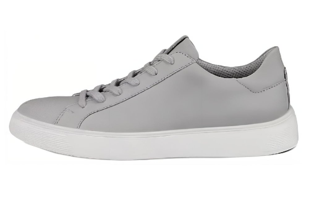 Ecco Low-Top Skateboard Shoes Men's Concrete Gray
