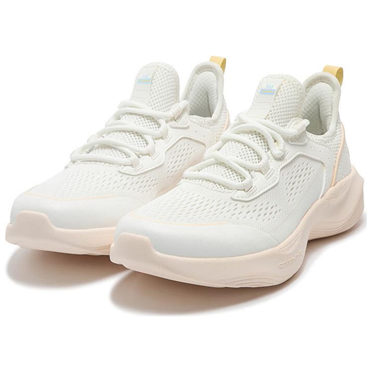 361° Slip-Resistant Breathable Low-Top Casual Running Shoes Women's White Cyan