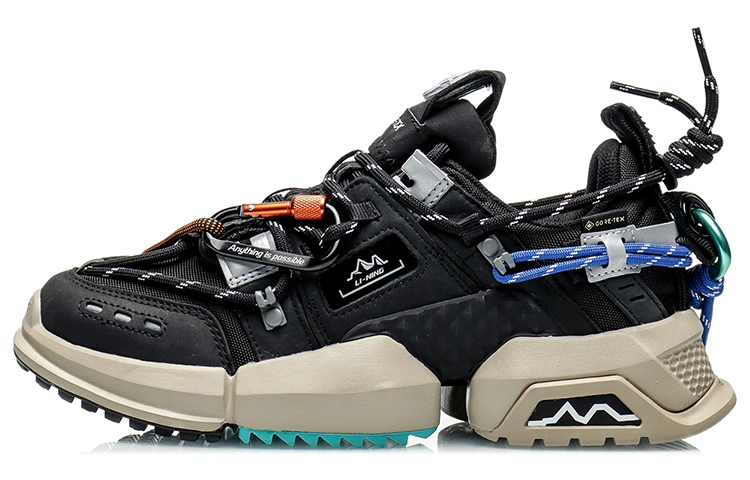 LiNing Chunky Sneakers Women's Low-Top Black