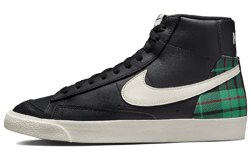 Nike Blazer Mid '77 Premium 'Black Green Tartan Plaid'