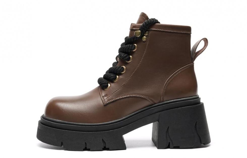 EBLAN Short Martin Boot Women's Brown