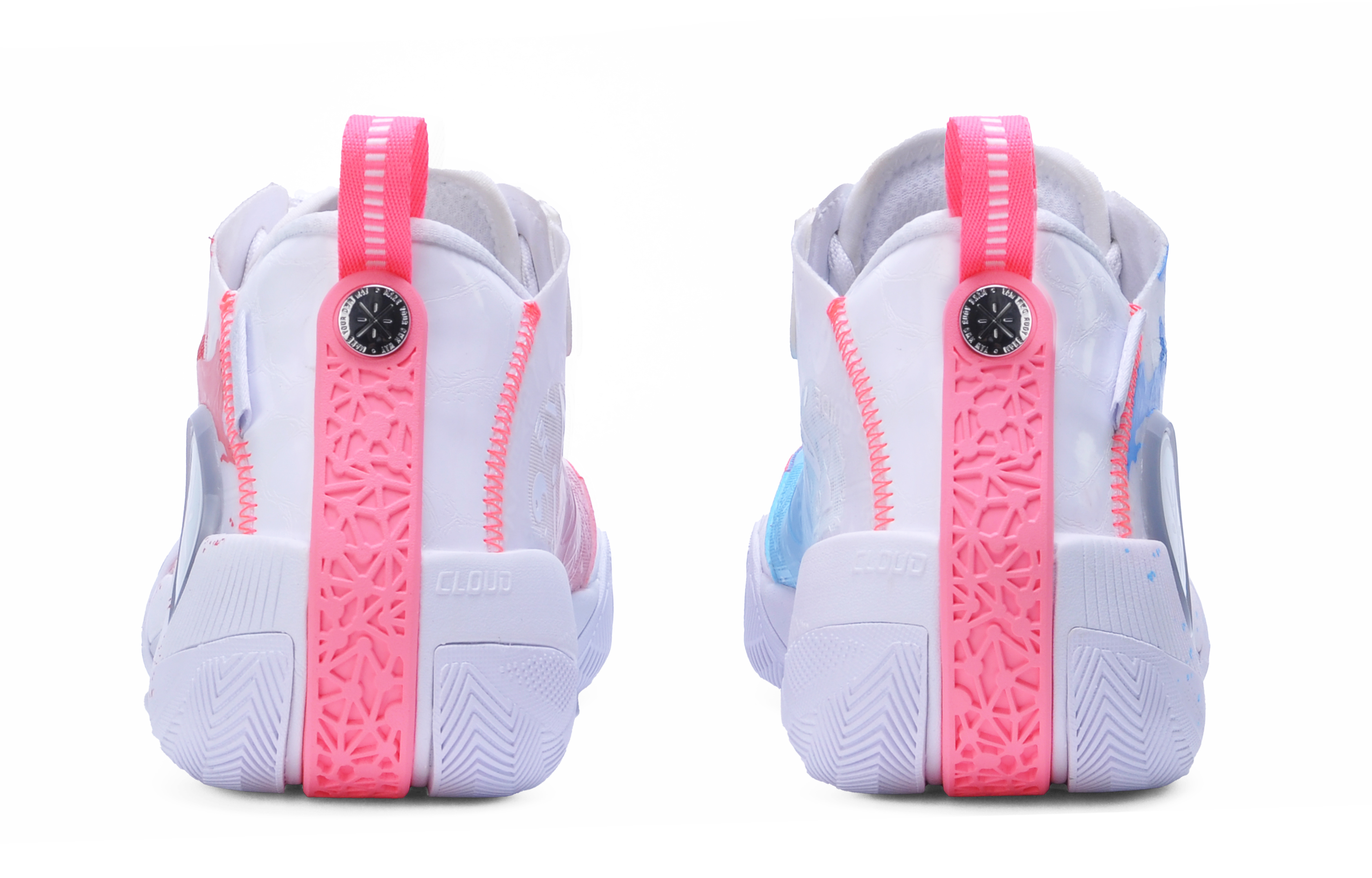 LINING Basketball Shoes Men's Mid top White/Blue/Pink купить в интернет-магазине Yoocart с быстрой доставкой по России.