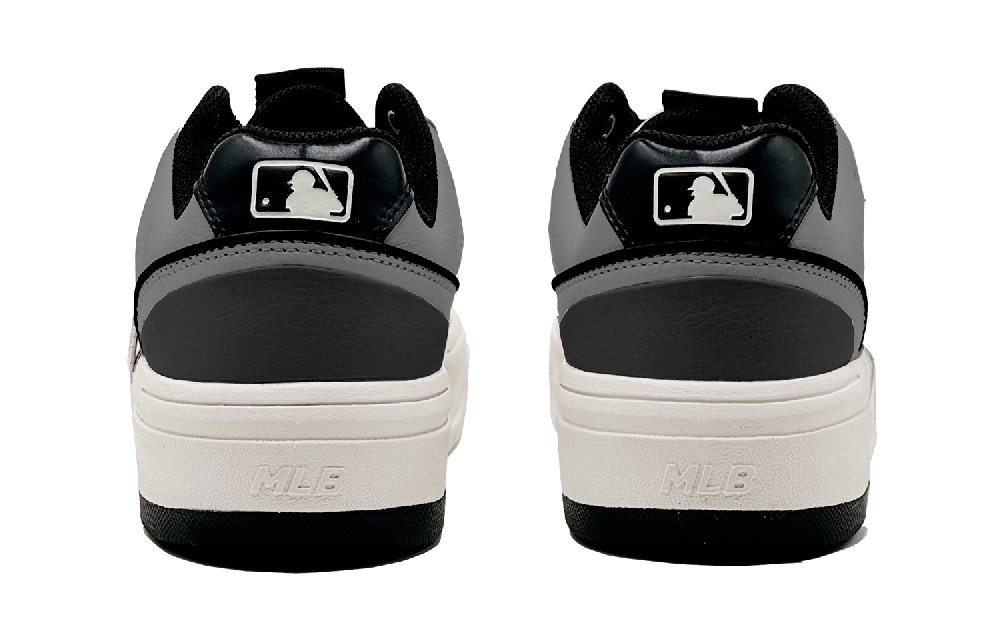 MLB Chunky Liner Fall And Winter Refresh Anti-Slip Wear-Resistant Low-Top Skateboard Shoes Unisex Black Gray