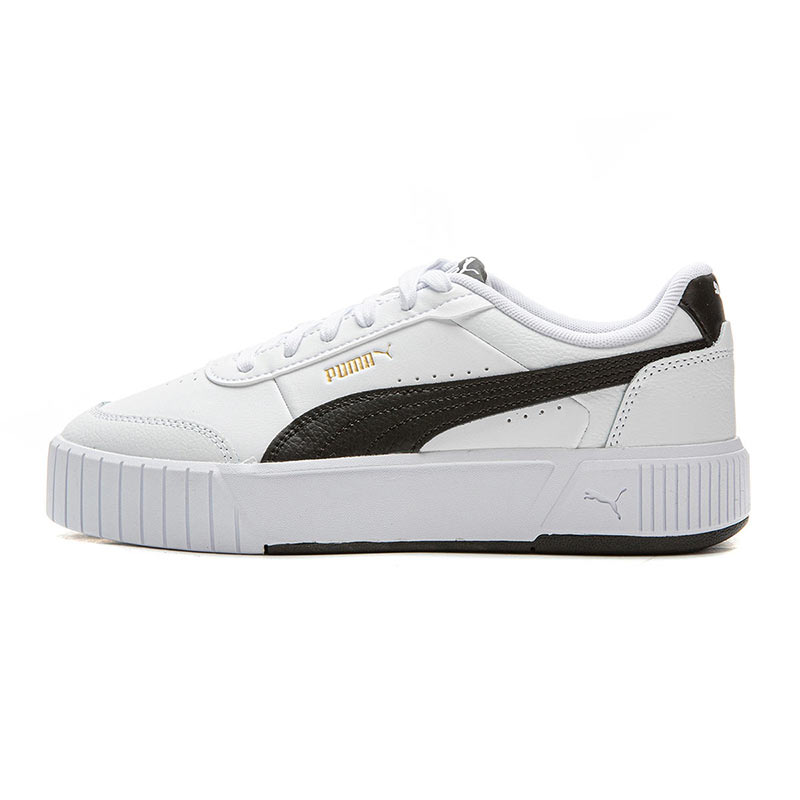 PUMA Carina Abrasion Resistant Low Top Skateboard Shoes Women's White