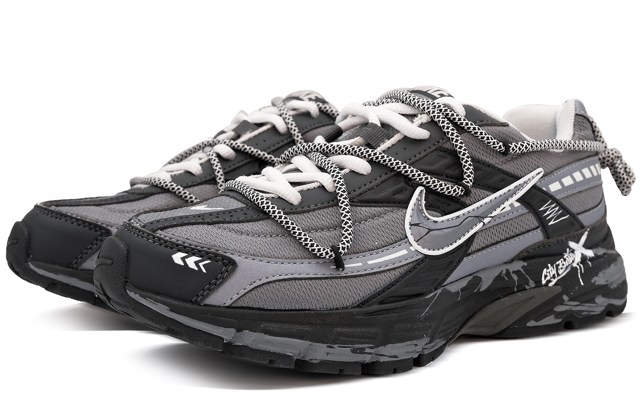 Nike Initiator Abrasion Resistant Low top Running Shoes Unisex Black купить в интернет-магазине Yoocart с быстрой доставкой по России.