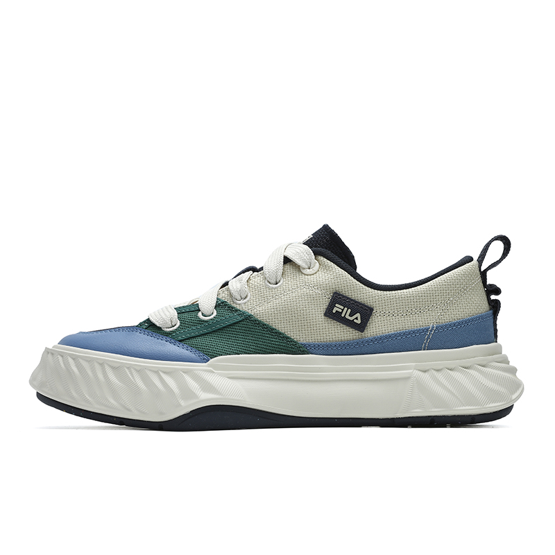 FILA Fosso Chuanxing Shoes Low Top Canvas Shoes Men's Brown Green