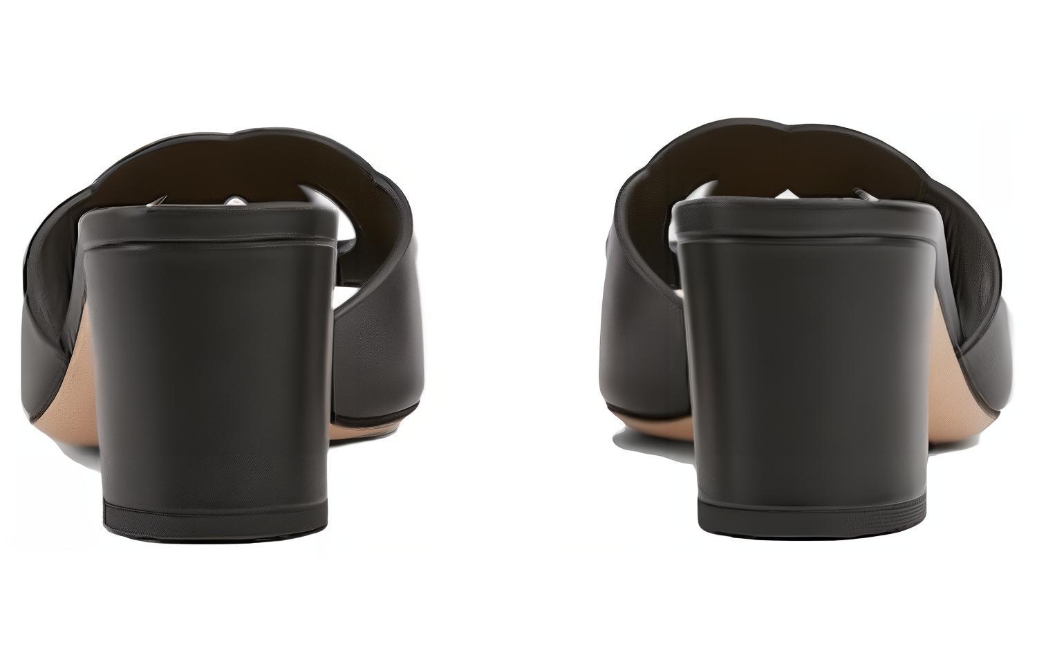 GUCCI Interlocking Quiet Slide Slippers Women's Black купить в интернет-магазине Yoocart с быстрой доставкой по России.