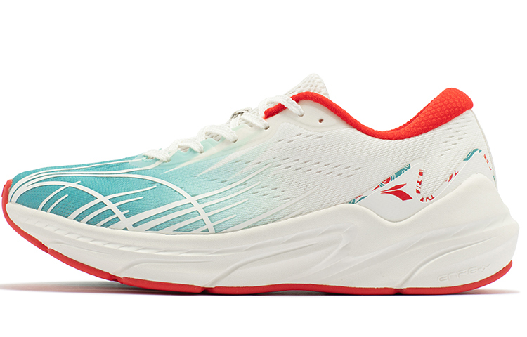 361° Fei Ren Running Shoes Women's Low Top Feather White/Glaze Celadon Green